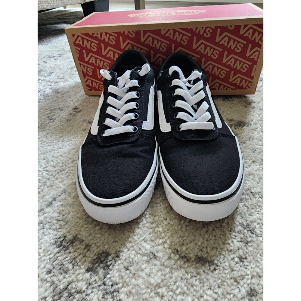 Vans Ward Canvas Black White Women's Size 6 Shoes Classic Sneakers VN0A3IUN187 - Picture 4 of 9